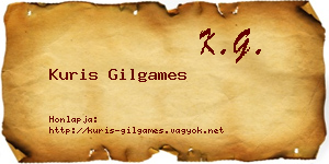 Kuris Gilgames névjegykártya